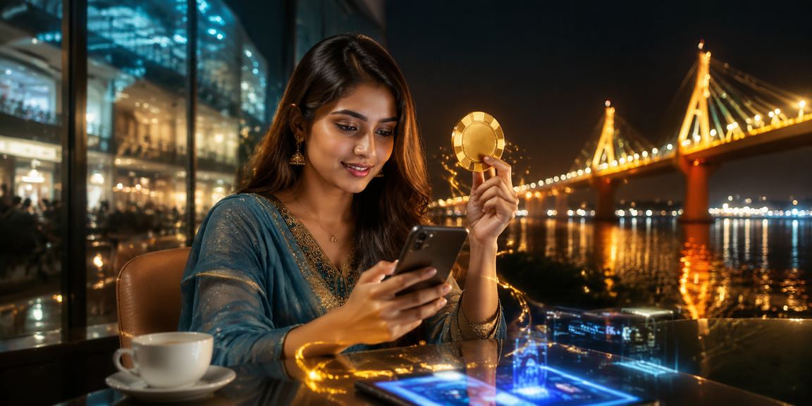 ময়মনসিংহে একজন তরুণ মোবাইলে ক্যাসিনো গেম ও স্পোর্টস বেট উপভোগ করছেন
